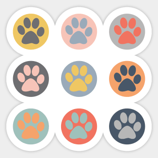 2023 Colors Trend Cat Paw Sticker